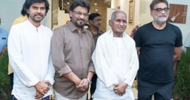 இசைப்பயணத்தில் 51-ம் ஆண்டில் நுழைந்த ‘இசைஞானி’ இளையராஜா! பாடல் பதிவுக்கான பரபரப்போடு பத்திரிகையாளர்களைச் சந்தித்து உற்சாகம்.
